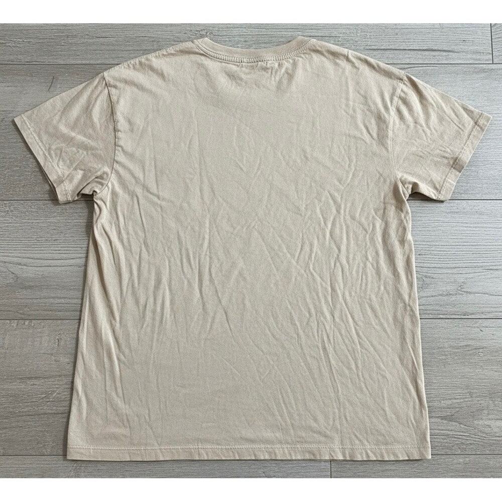 NWT Zion Rootswear Bob Marley Graphic XL Tan Reggae Roots Rock Oversized Tee - Picture 2 of 4